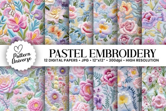 Pastel Embroidery Flowers: A Designerβs Review