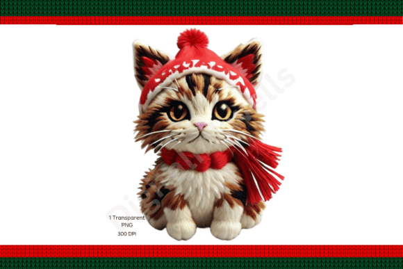 Review: Christmas Embroidery Cat PNG for Holiday Crafts