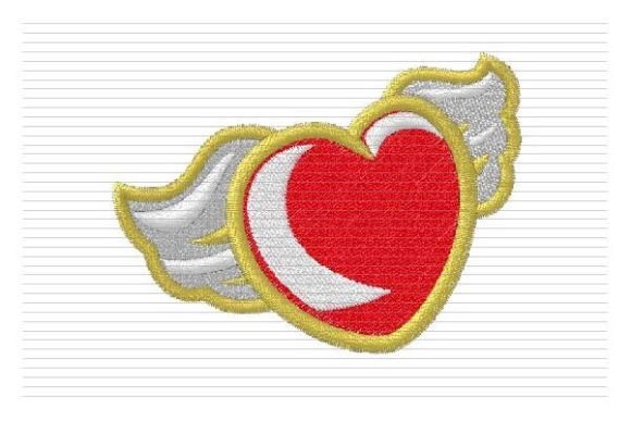 Review: Heart with Wings Embroidery for Boutique Apparel