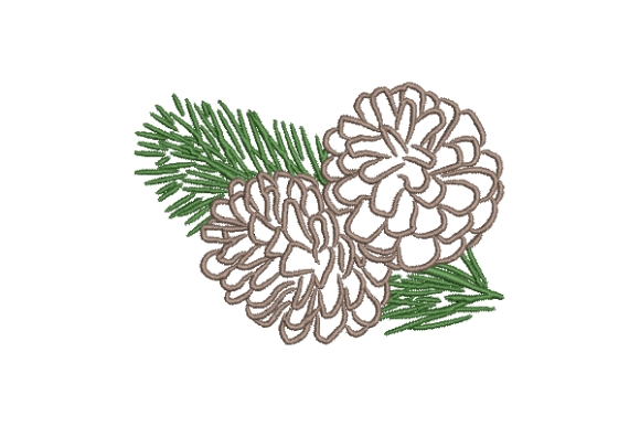 Reviewing Elegant Pinecone Machine Embroidery