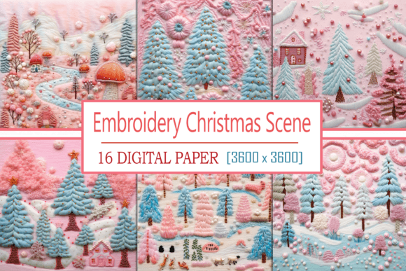 Reviewing Embroidery Christmas Scene for Holiday Sales