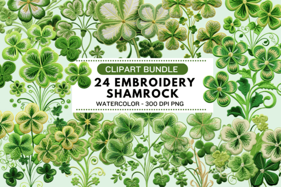 Reviewing FREE Embroidery Shamrock Clipart for Holiday Shops