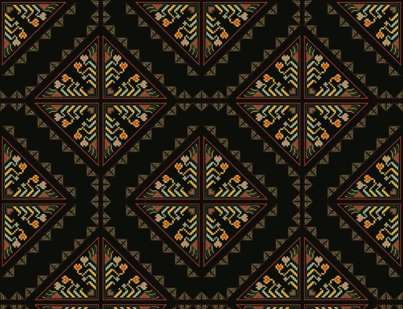 Reviewing Geometric Floral Embroidery Pattern for Holiday Sales