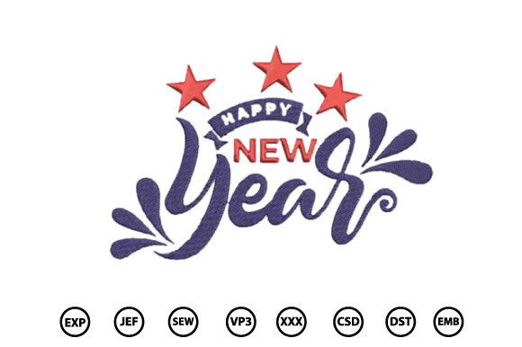 Reviewing Happy New Year Embroidery Design for Holiday Sales