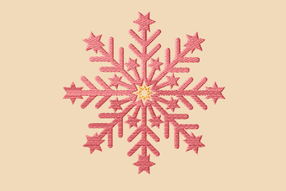 Reviewing Red Snowflake Embroidery for Etsy Shops