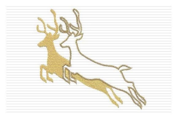 Reviewing the Christmas Deer Jump Embroidery Design